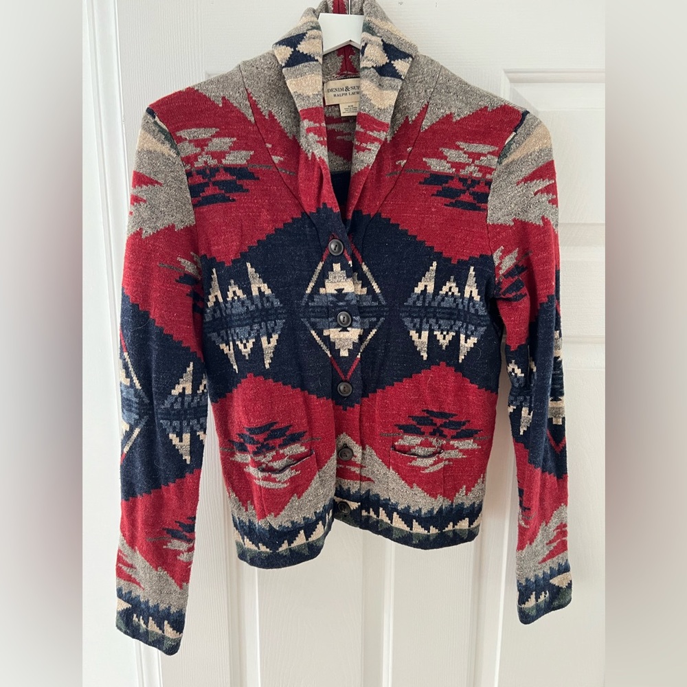 Ralph Lauren Denim Supply Aztec Cardigan